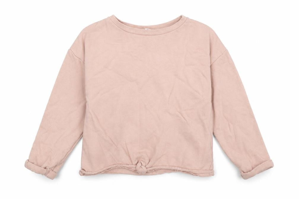H&M Girls Pink Cotton Pullover Sweatshirt Size 7-8 Years Pullover