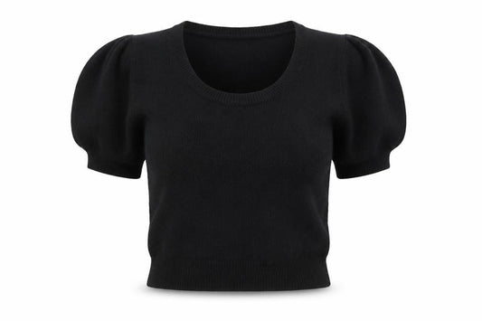 Matalan Womens Black Scoop Neck Acrylic Pullover Jumper Size 10