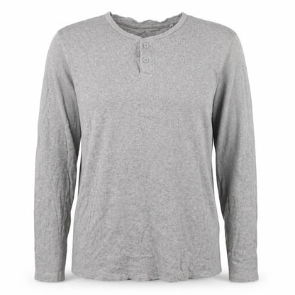 Preworn Womens Grey Cotton Basic Blouse Size M Round Neck