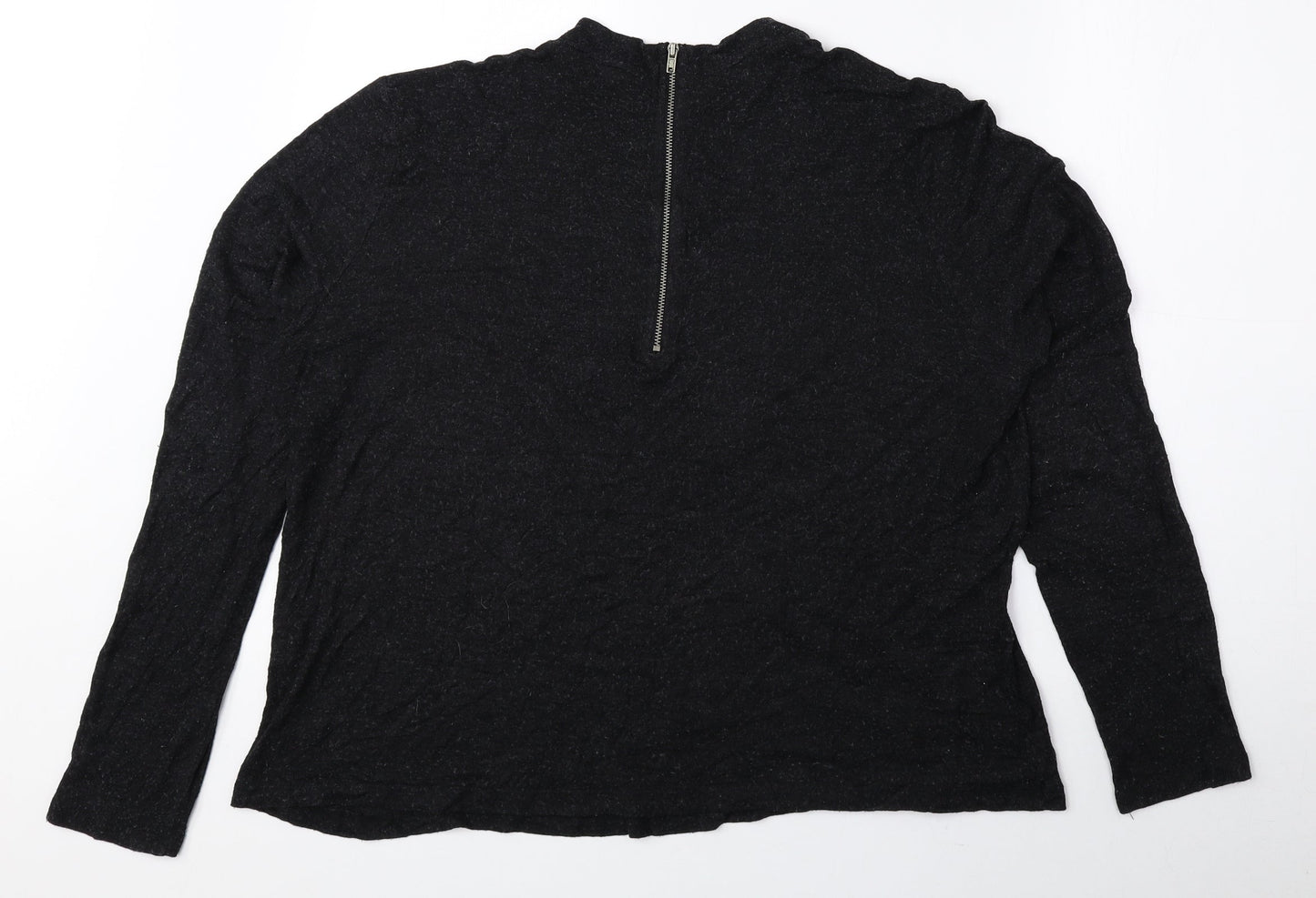 Atmosphere Womens Black High Neck Polyester Pullover Jumper Size 18