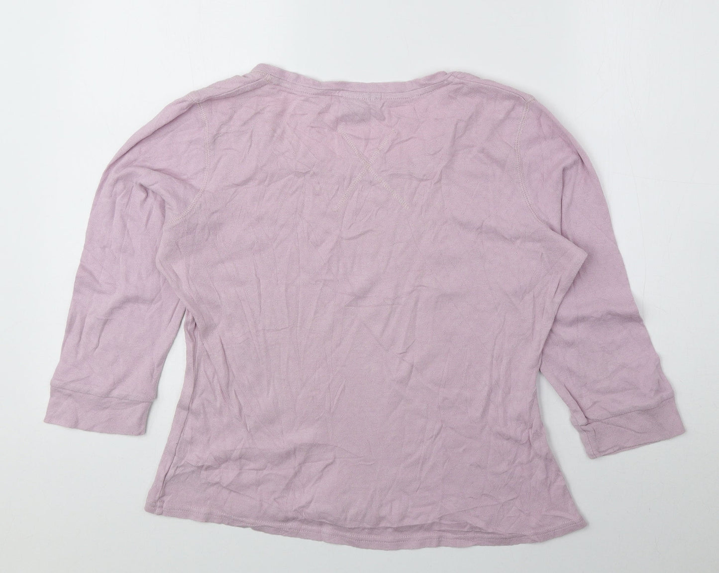 NEXT Womens Pink 100% Cotton Basic Blouse Size 14 Round Neck