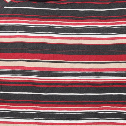BHS Womens Multicoloured Striped Viscose Basic Blouse Size 22 Off the Shoulder