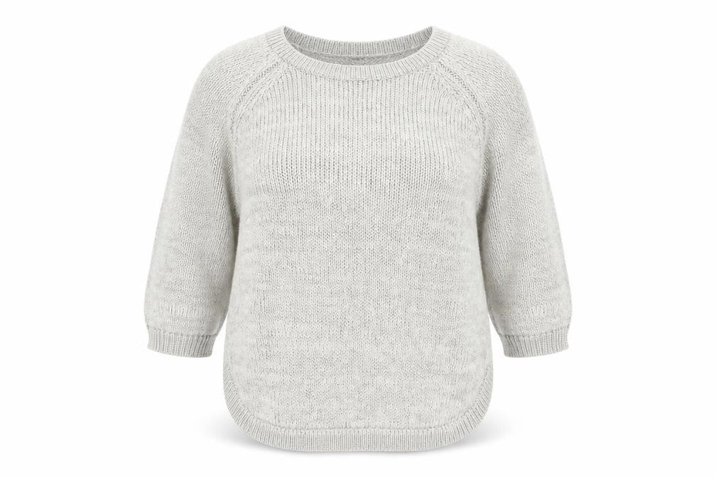 Autograph Womens Grey Round Neck Polyester Pullover Jumper Size 14