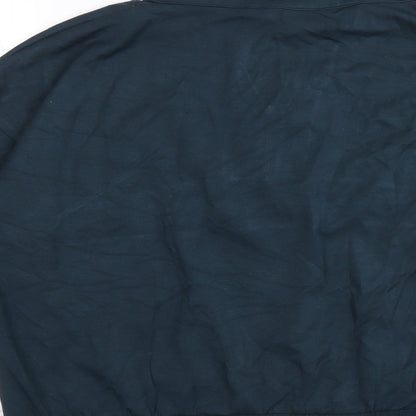 F&F Womens Blue Nylon Pullover Sweatshirt Size 20 Pullover