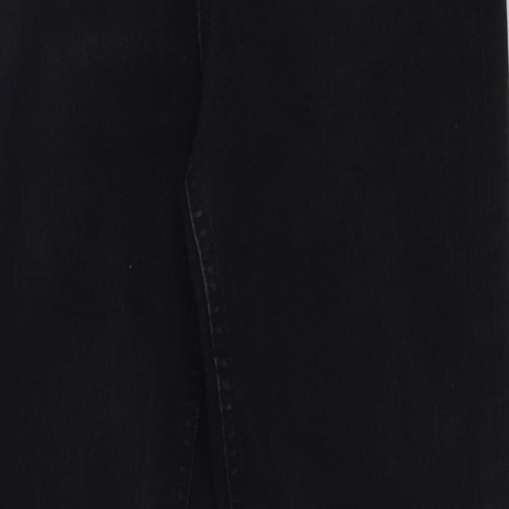 Marks and Spencer Womens Black Cotton Skinny Jeans Size 8 L31 in Regular Button