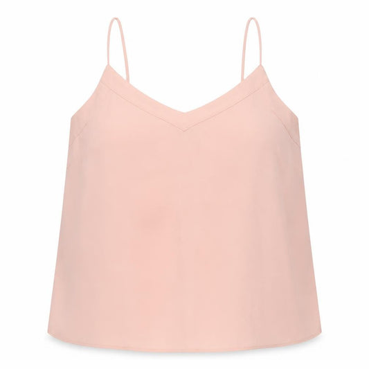 Topshop Womens Pink Polyester Camisole Blouse Size 14 V-Neck