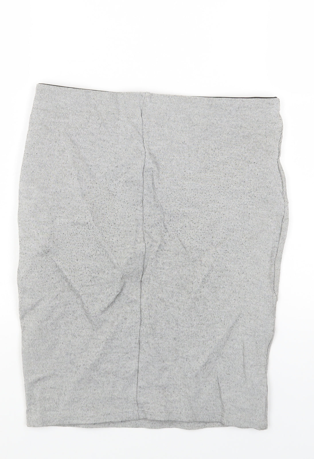 Stradivarius Womens Grey Viscose Straight & Pencil Skirt Size S