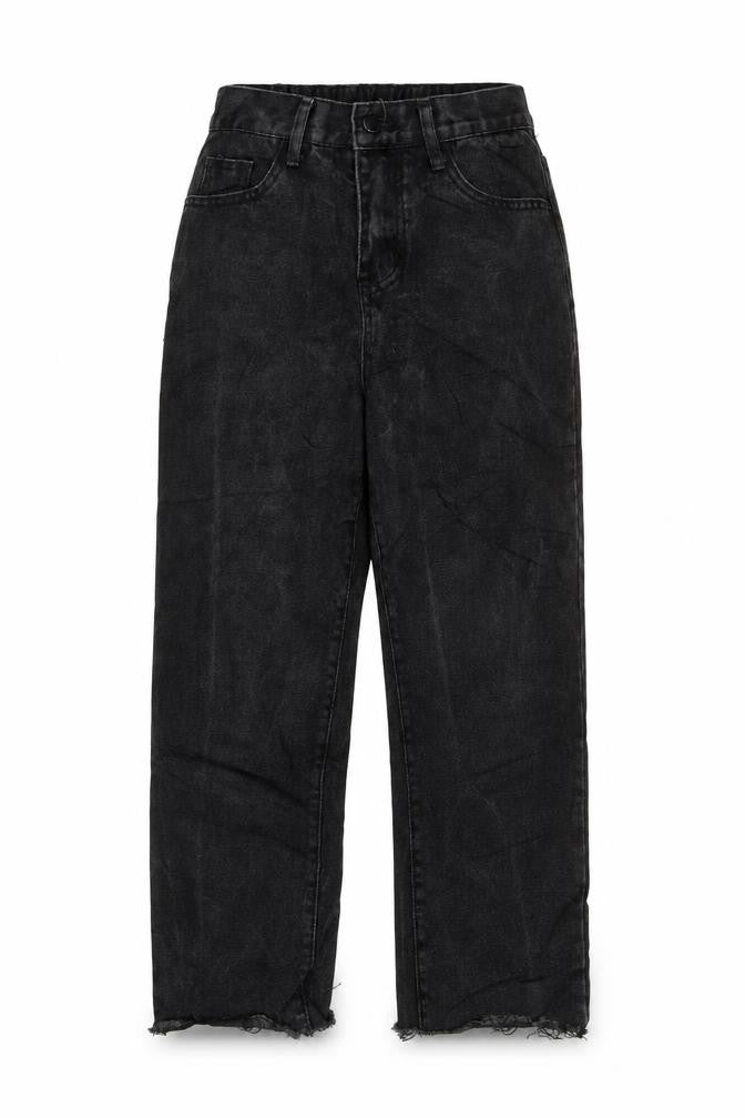 Preworn Womens Black Polyester Mom Jeans Size 8 L23 in Regular Zip