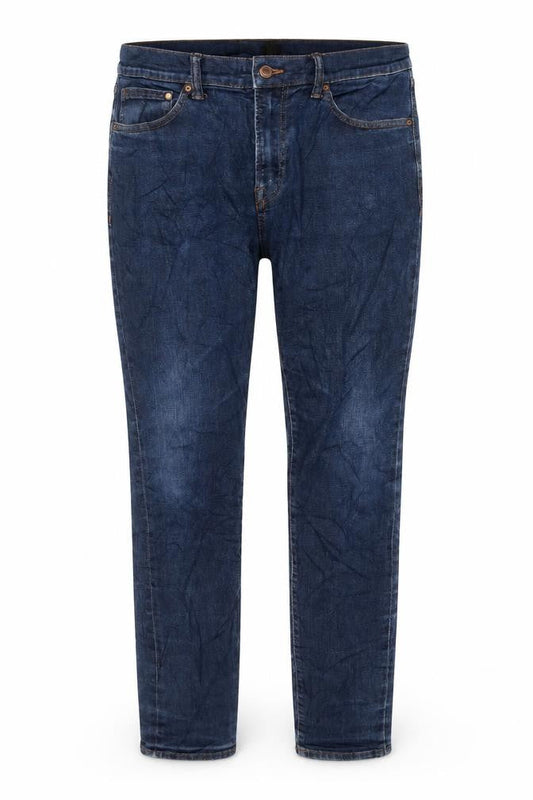 H&M Womens Blue Cotton Skinny Jeans Size 34 in L30 in Regular Zip