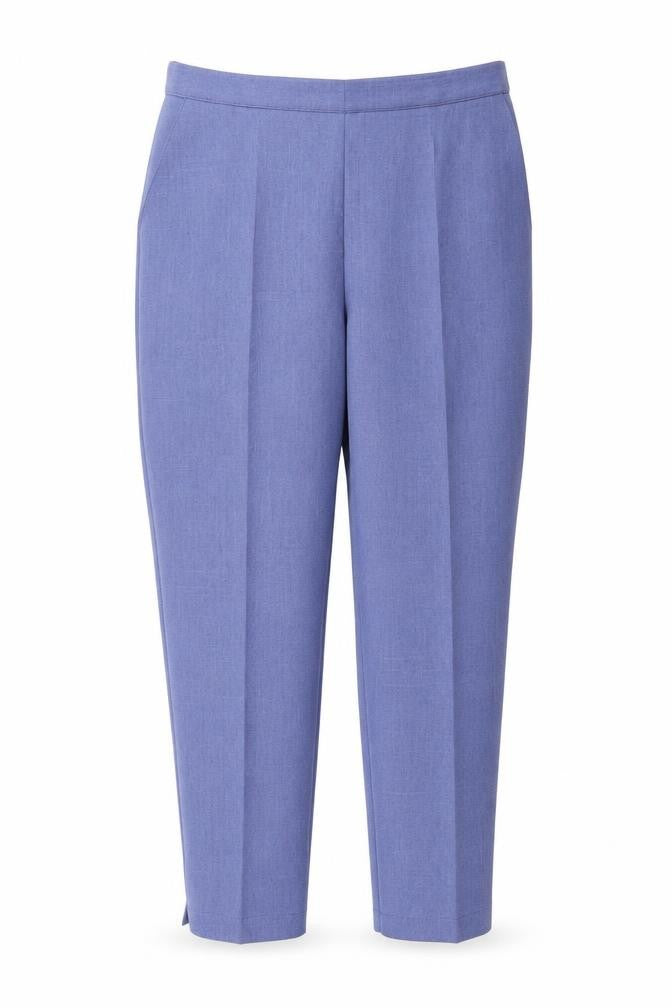 Emma Womens Blue Polyester Trousers Size 20 L28 in Regular