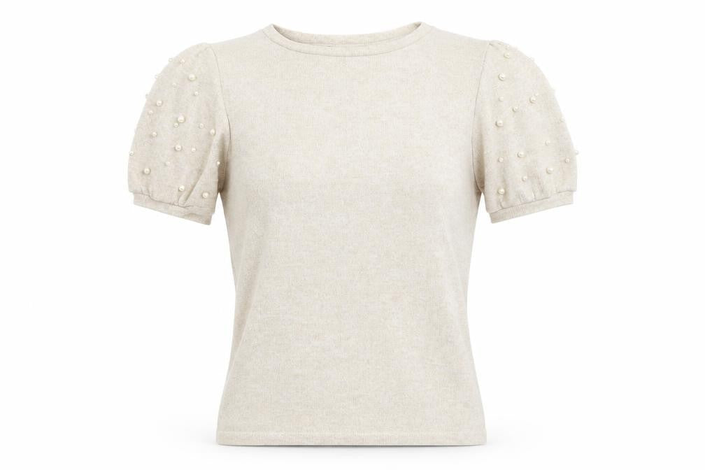New Look Womens Beige Round Neck Viscose Pullover Jumper Size 14