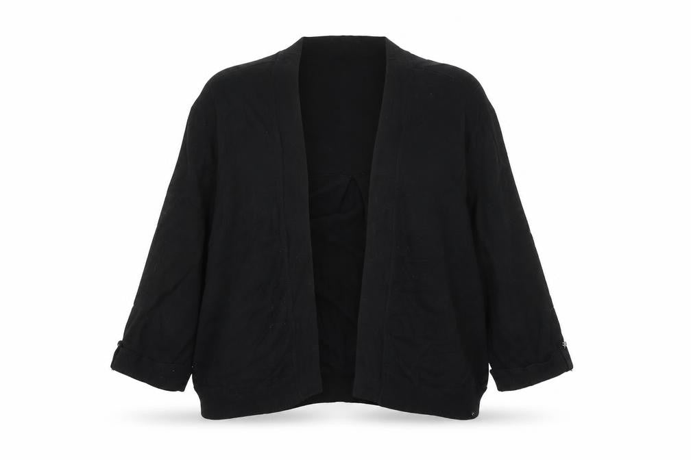 Wallis Womens Black V-Neck Viscose Cardigan Jumper Size L