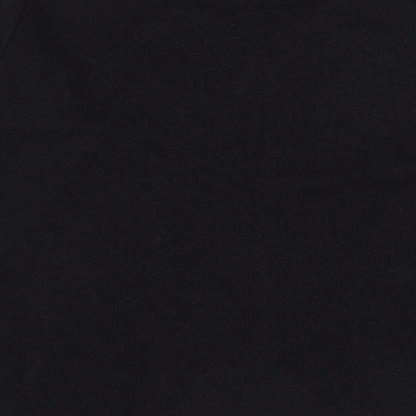 EWM Womens Black Round Neck Polyester Pullover Jumper Size 18