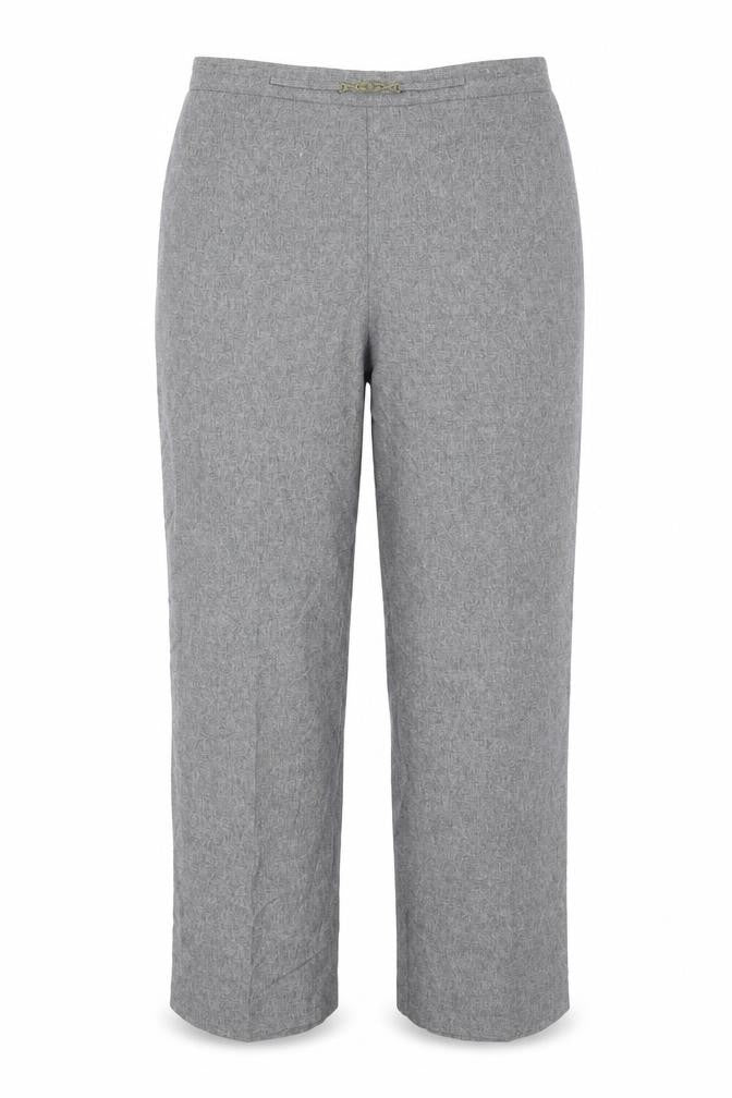 BHS Womens Grey Polyester Trousers Size 14 L27 in Regular