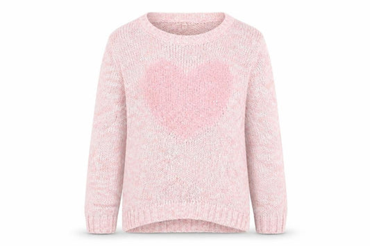 Blue Zoo Girls Pink Crew Neck Acrylic Pullover Jumper Size 9-10 Years Pullover