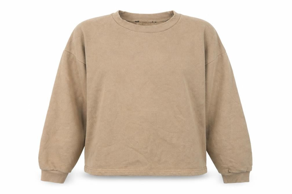 Very Womens Brown Cotton Pullover Sweatshirt Size 12 Pullover