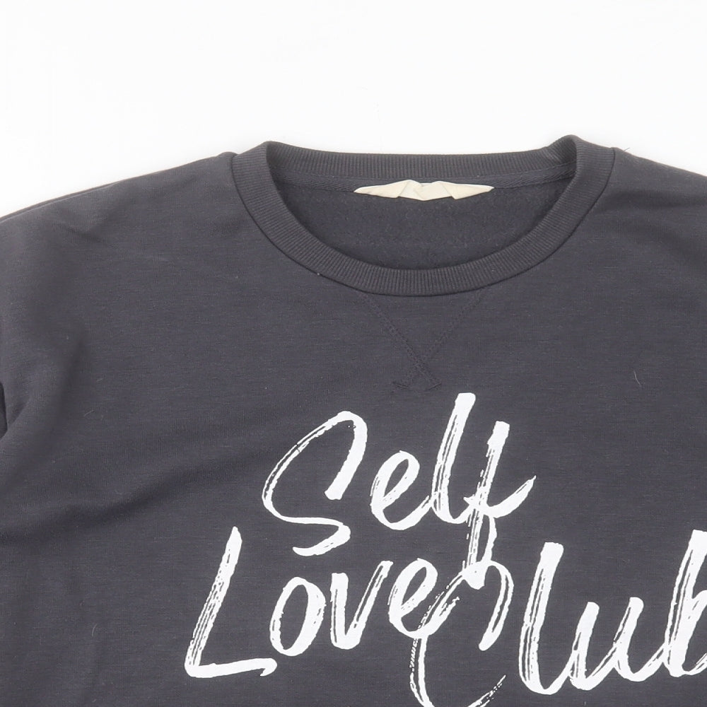 Primark Womens Grey Cotton Pullover Sweatshirt Size M Pullover