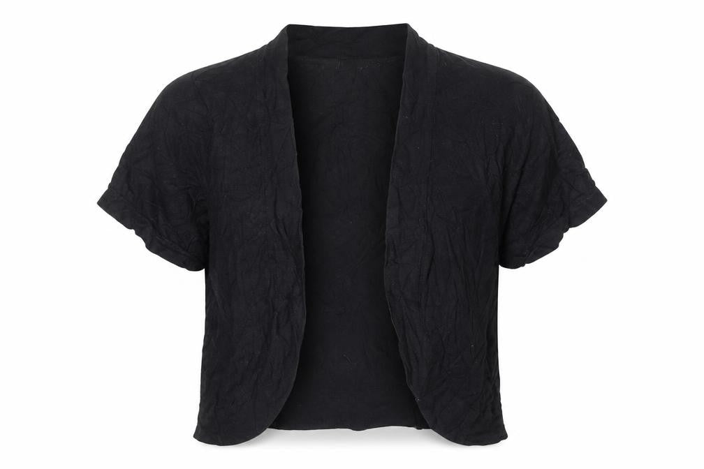 George Womens Black V-Neck Cotton Cardigan Jumper Size 12