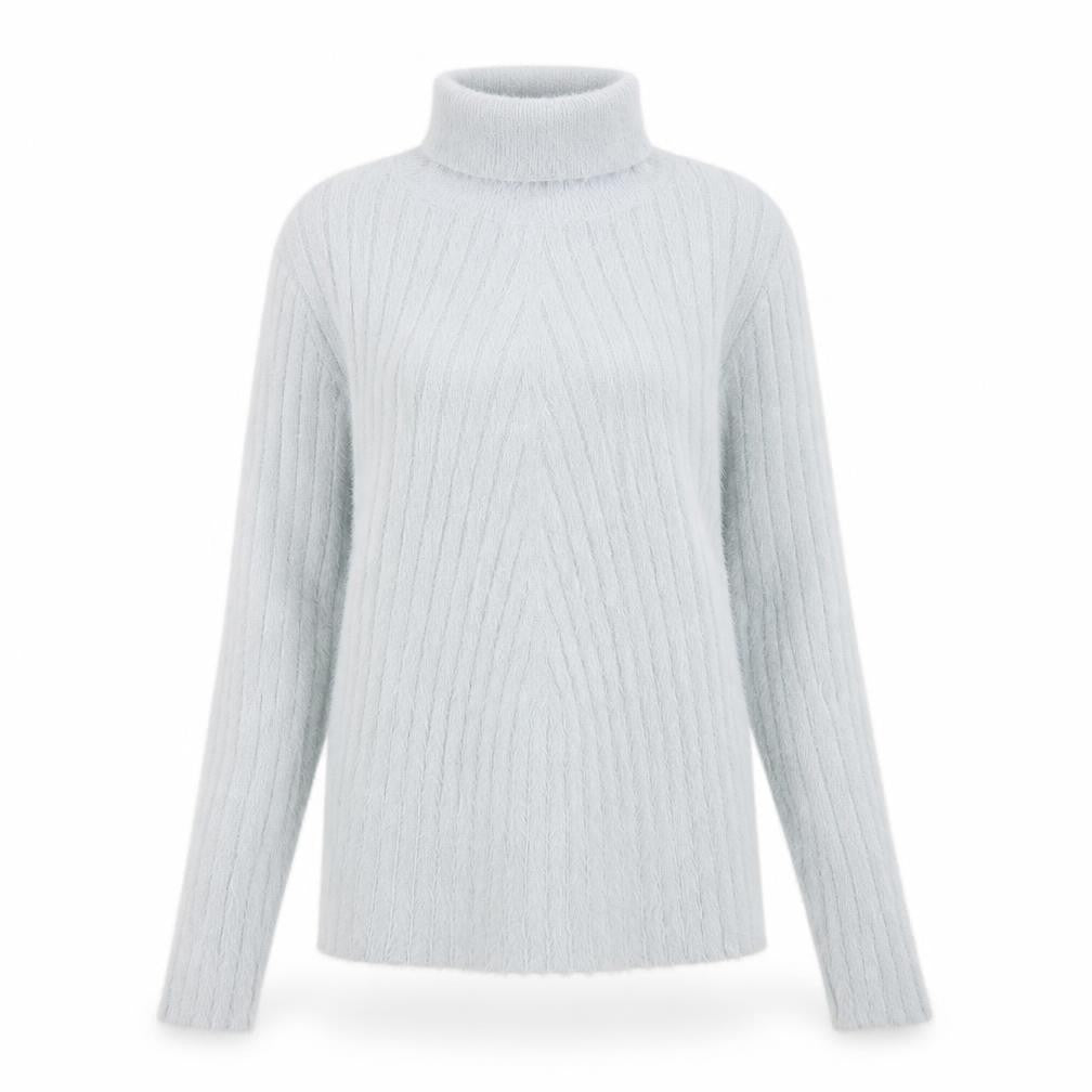 QED London Womens Grey Roll Neck Polyester Pullover Jumper Size M