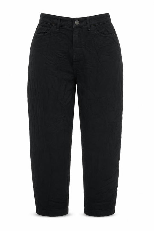 Per Una Womens Black Cotton Mom Jeans Size 10 L26.5 in Regular Zip