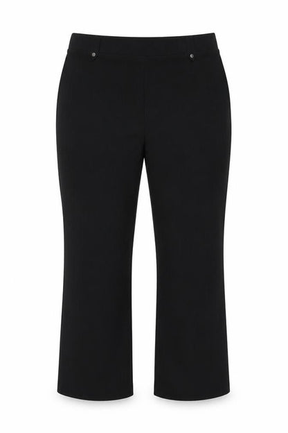 Papaya Womens Black Polyester Trousers Size 16 L26.5 in Regular