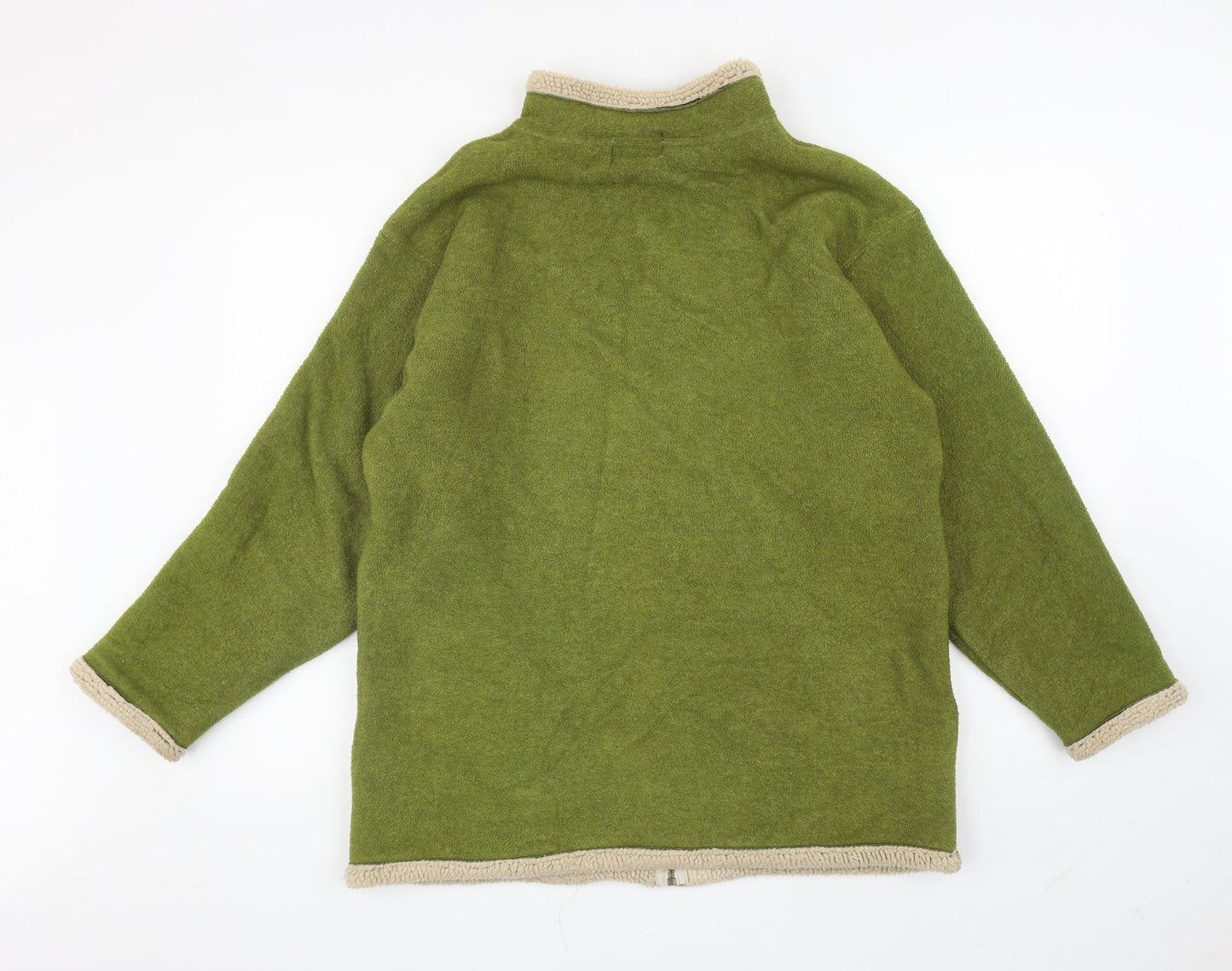 Country Scene Womens Green Jacket Coatigan Size M Zip