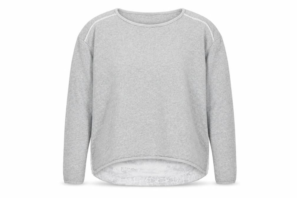 Twisted Muse Womens Grey Animal Print Cotton Pullover Sweatshirt Size S Pullover - Snake Print