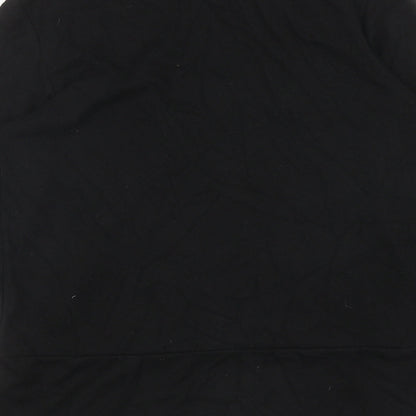 Dorothy Perkins Womens Black V-Neck Polyester Wrap Jumper Size 10