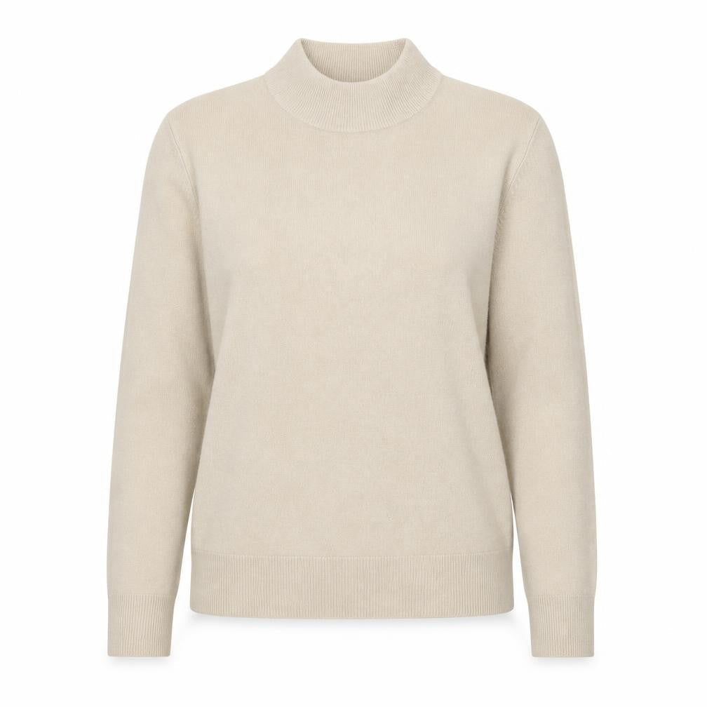 BHS Womens Beige Roll Neck Acrylic Pullover Jumper Size 12