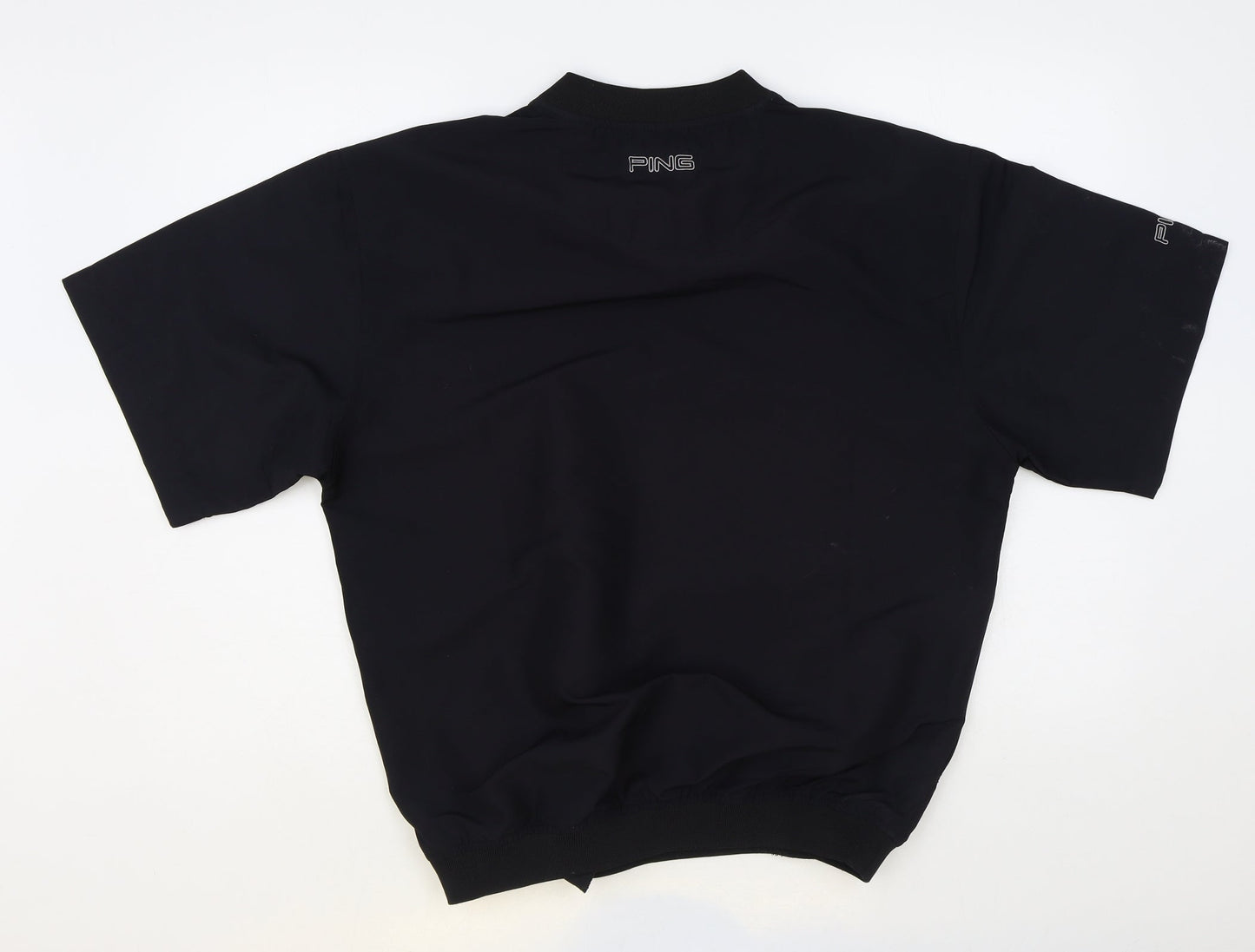Ping Collection Womens Black Polyester Pullover Sweatshirt Size S Pullover