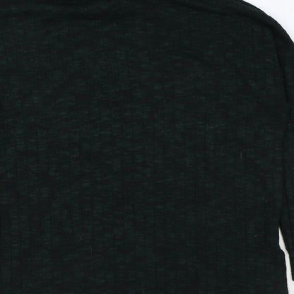 Dorothy Perkins Womens Green Roll Neck Viscose Pullover Jumper Size 8
