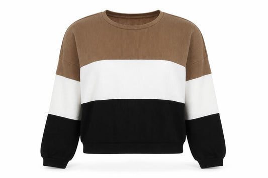 SHEIN Womens Multicoloured Round Neck Polyester Pullover Jumper Size M