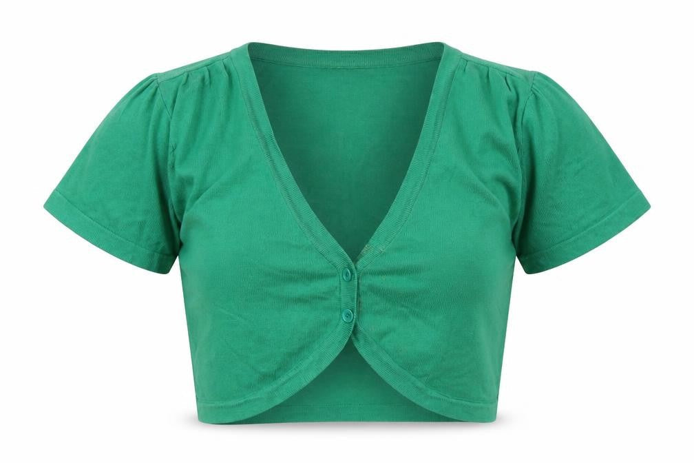 Klass Collection Womens Green V-Neck Viscose Cardigan Jumper Size M
