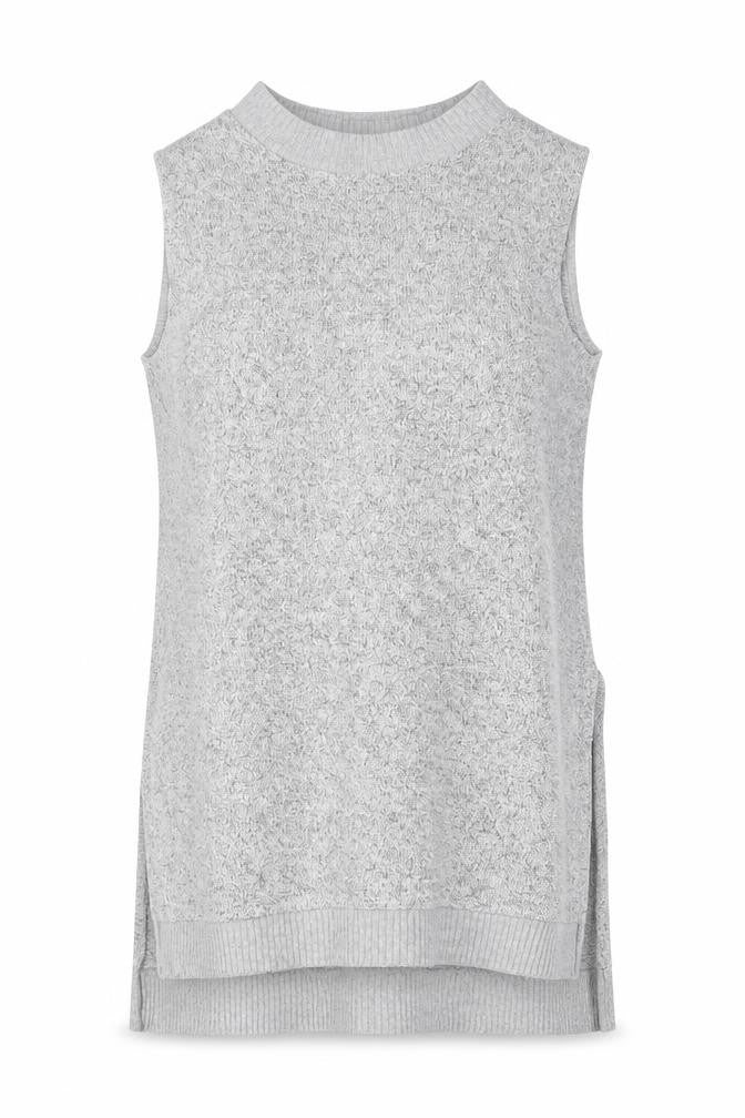 River Island Womens Grey Round Neck Viscose Tunic Jumper Size 8