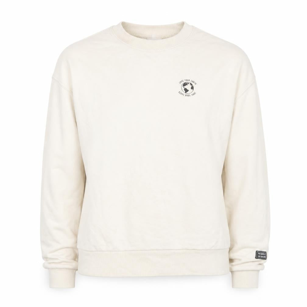 H&M Womens White Polyester Pullover Sweatshirt Size XS Pullover - Love your planet