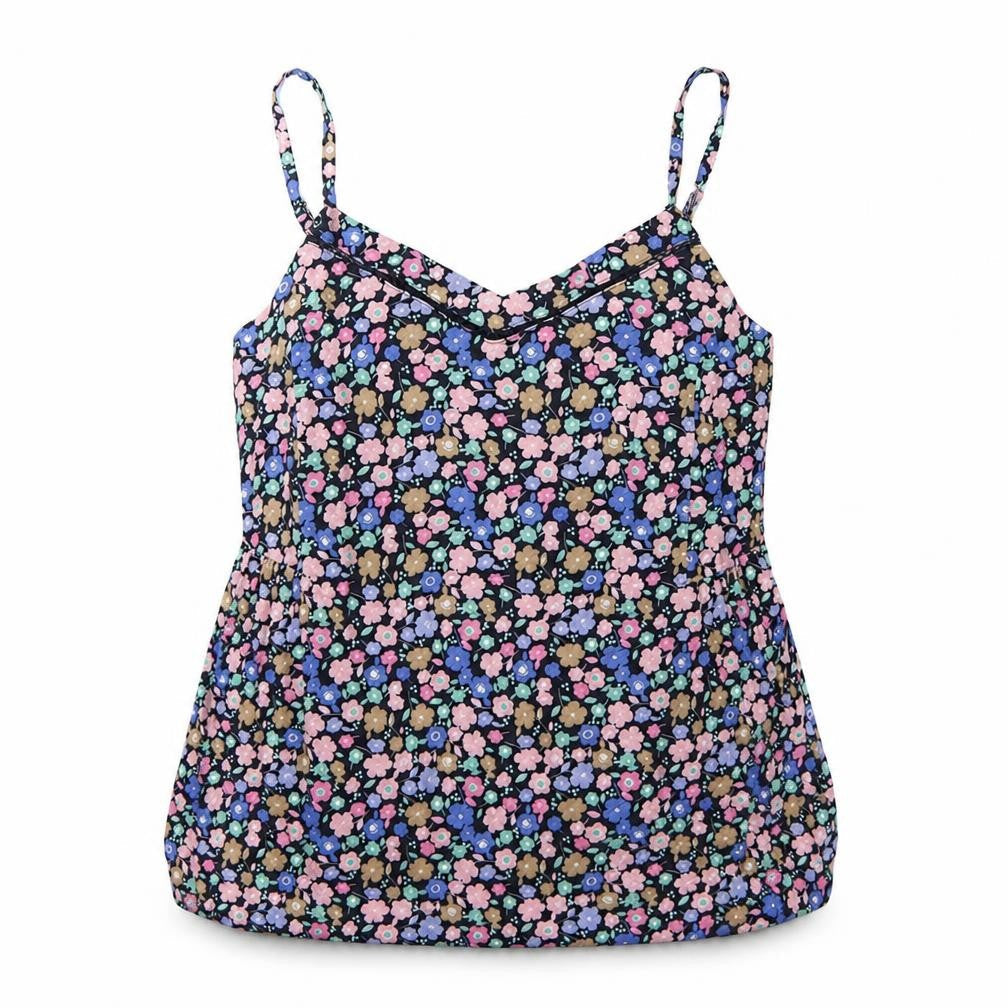 Marks & Spencer Womens Multicoloured Floral Viscose Mini Size 6 V-Neck Pullover