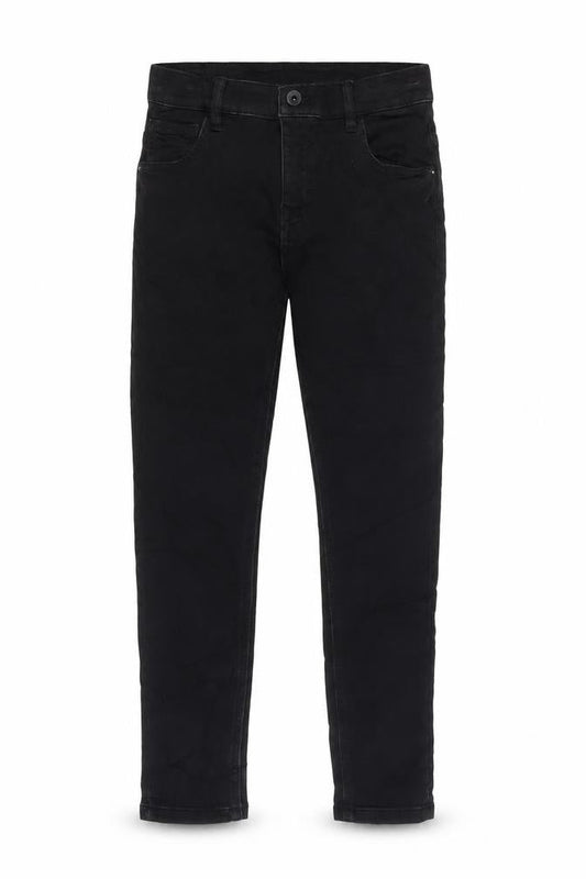 Marks & Spencer Girls Black Cotton Skinny Jeans Size 10-11 Years Regular Zip