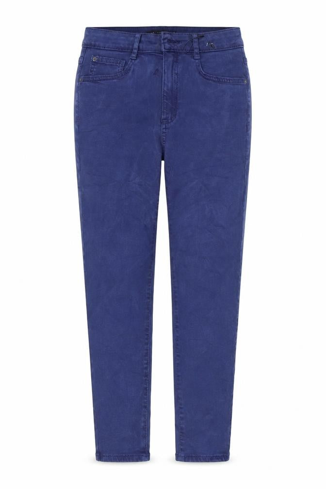 Marks & Spencer Womens Blue Cotton Skinny Jeans Size 8 L28 in Regular Zip
