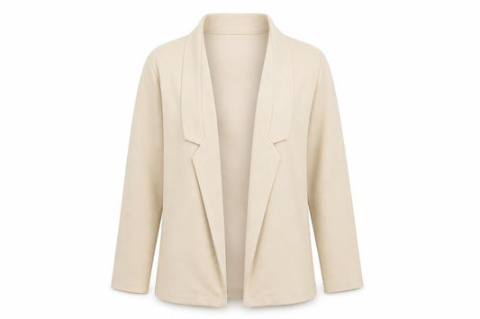 Boohoo Womens Beige Jacket Blazer Size 8 Hook & Loop