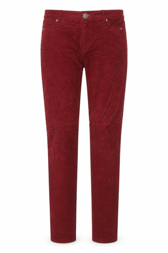 River Island Womens Red Cotton Skinny Jeans Size 8 L29 in Regular Button