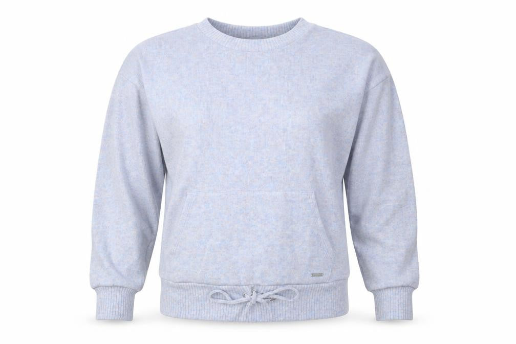 George Womens Blue Round Neck Polyester Pullover Jumper Size 8