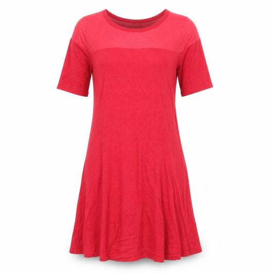 F&F Womens Pink Viscose A-Line Size 12 Round Neck Pullover