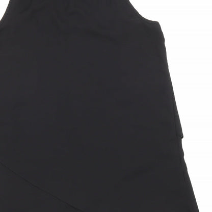 Roman Womens Black Elastane Basic Tank Size 10 Round Neck - Lace detailing