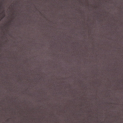 Marks & Spencer Mens Purple V-Neck Acrylic Pullover Jumper Size S