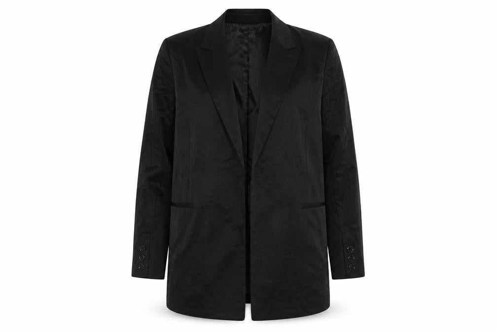Richards Womens Black Viscose Jacket Blazer Size 14