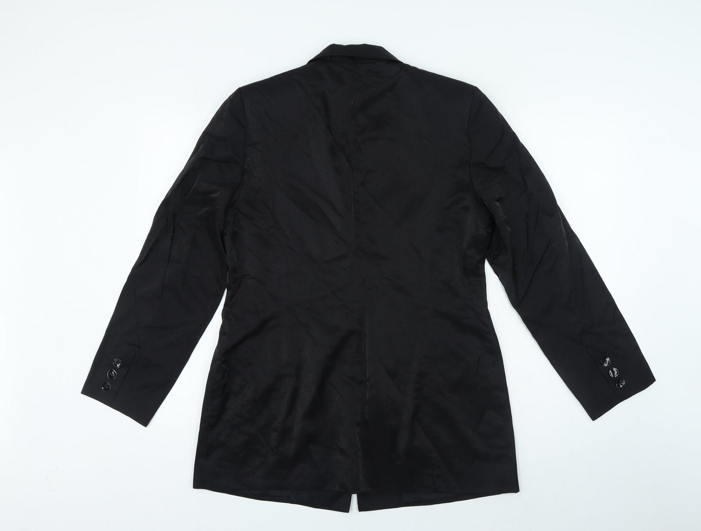 Richards Womens Black Viscose Jacket Blazer Size 14