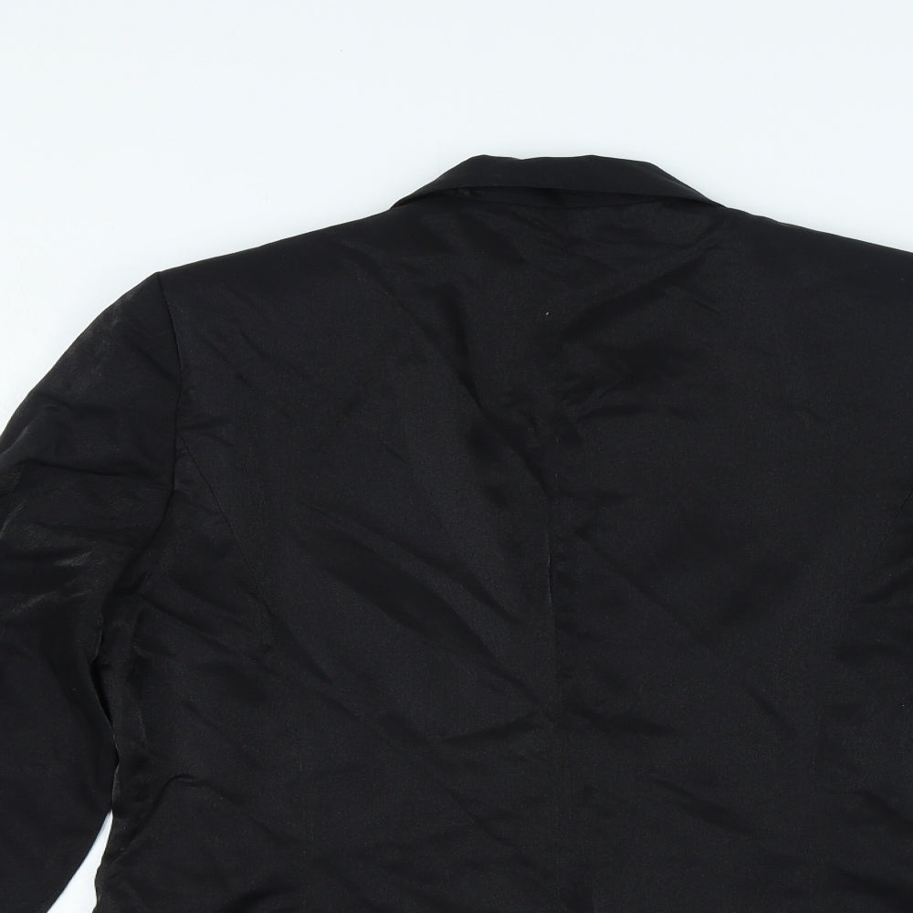 Richards Womens Black Viscose Jacket Blazer Size 14