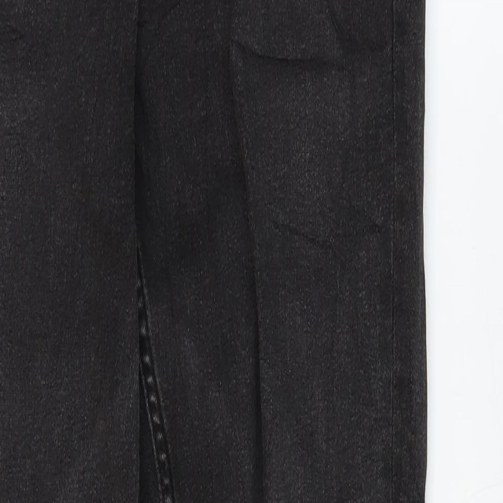 Marks and Spencer Womens Black Cotton Skinny Jeans Size 6 L28 in Regular Zip