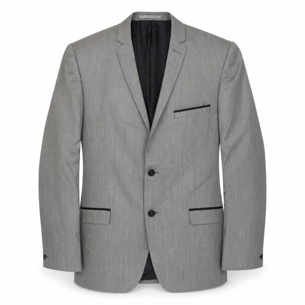 Red Herring Mens Grey Polyester Jacket Suit Jacket Size 42