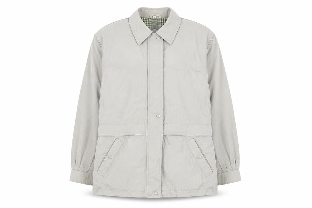 Telemac Womens Beige Rain Coat Coat Size 18 Zip